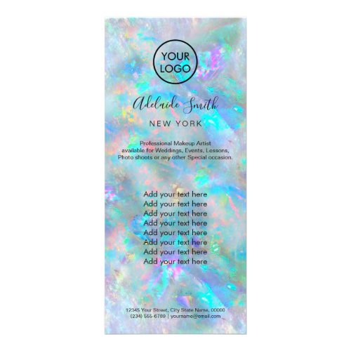 opal texture price list rack card