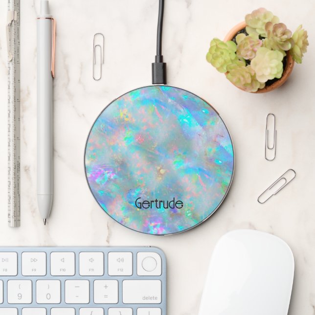 opal texture wireless charger  (Desk)
