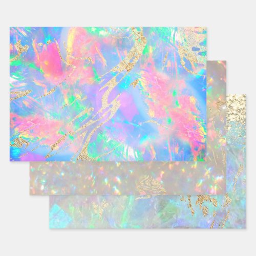 opal texture wrapping paper sheets