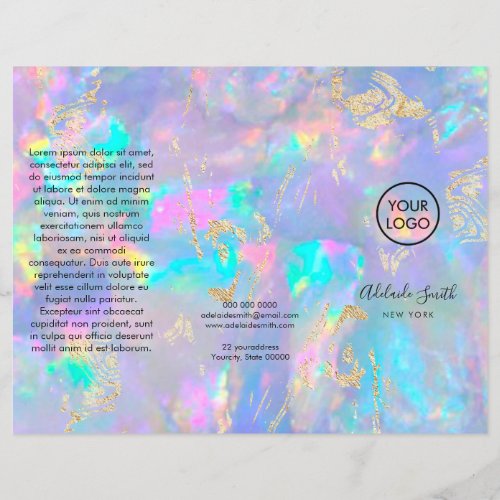 opal trifold brochure