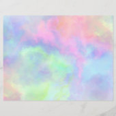 opal watercolor splash : paper sheet (Back)