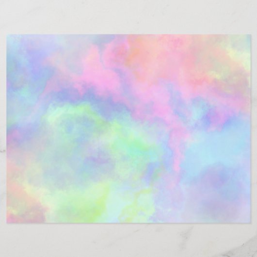 opal watercolor splash : paper sheet (Back)