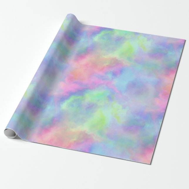 opal watercolor splash : wrapping paper (Unrolled)