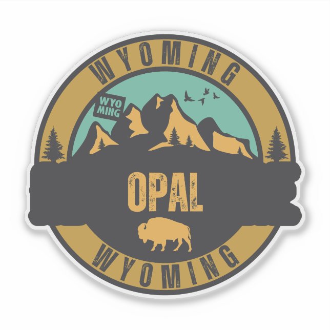 Opal, Wyoming Sticker (Front)
