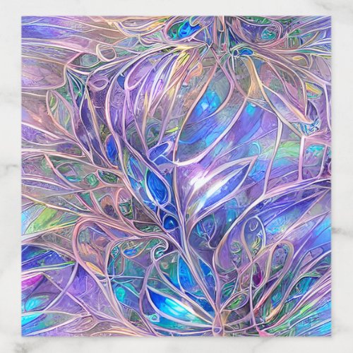 Opalescent Angel Aura Sapphire Aquamarine and Quar Envelope Liner