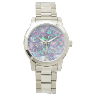 Opalescent Geode Crystal - Purple/Blue, Watch
