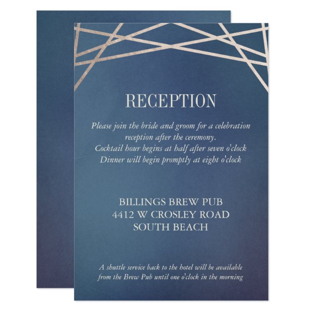 Opaline Wedding Invitation Reception Extra Info