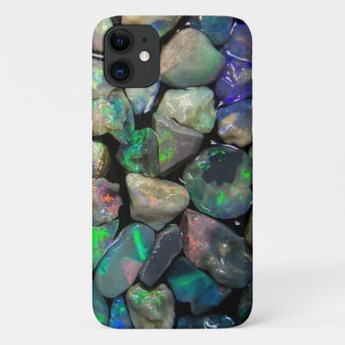 Opals Gemstones iPhone 11 Case