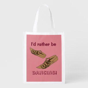 Opanke Folk Dancing Reusable Grocery Bag Custom