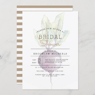 Opaque Beets Veggie Watercolor Bridal Shower Invitation