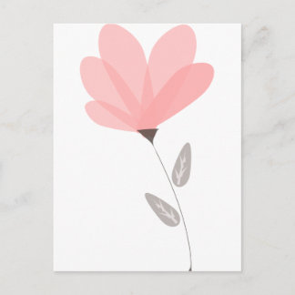 opaque flower postcard