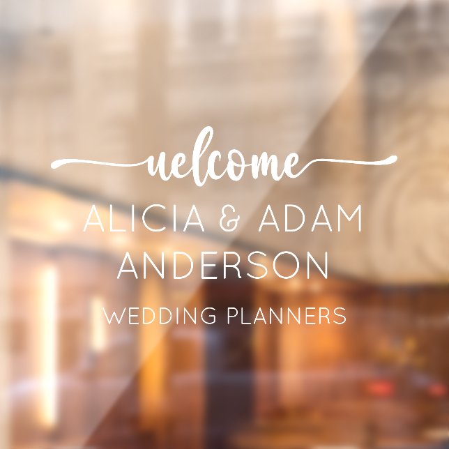 Opaque Minimalist Welcome  Window Cling (Sheet 2)