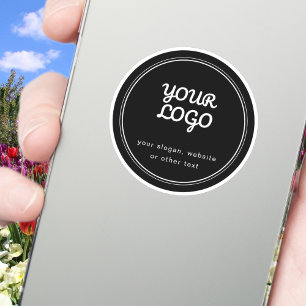 Opaque or Transparent Your Logo Stylish Editable Sticker