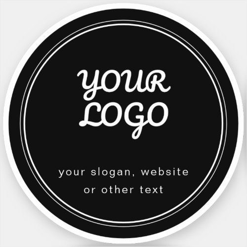 Opaque or Transparent Your Logo Stylish Editable Sticker
