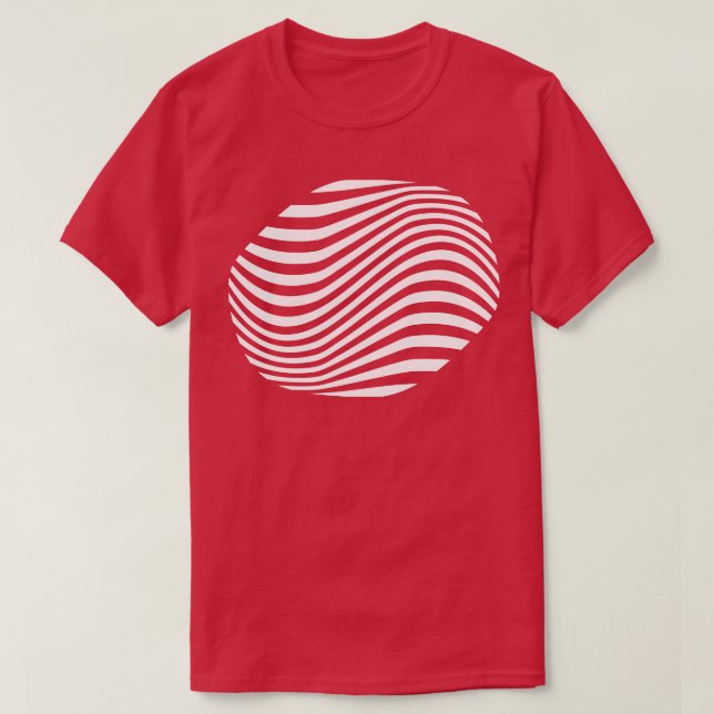 opart geometric lines shape T-Shirt (Design Front)