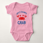 Opas Favorite Crab (Grandchild) Baby Bodysuit