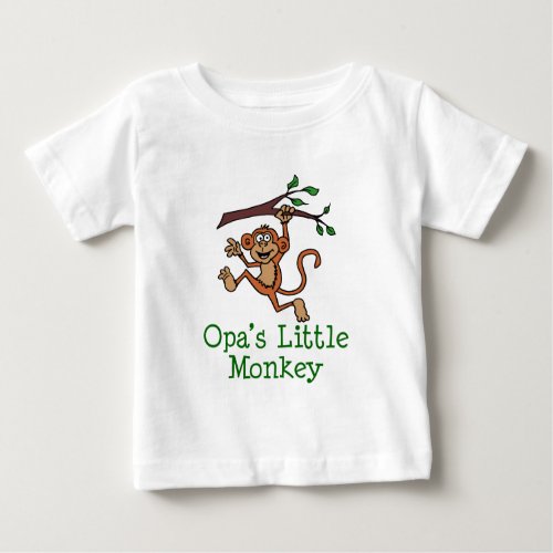 Opas Little Monkey Baby T_Shirt