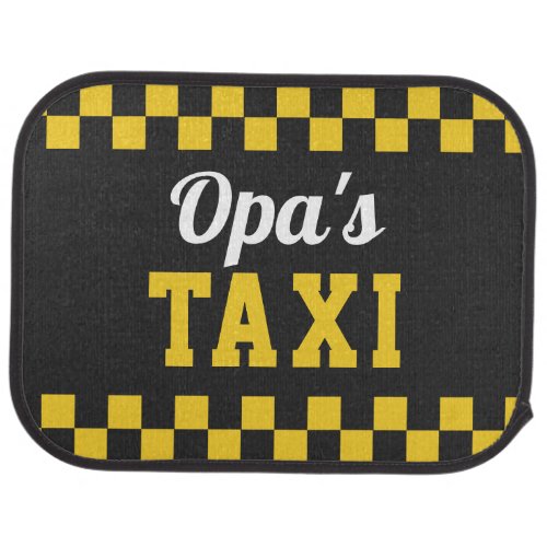 Opas Taxi  Funny Grandfather Car Floor Mat