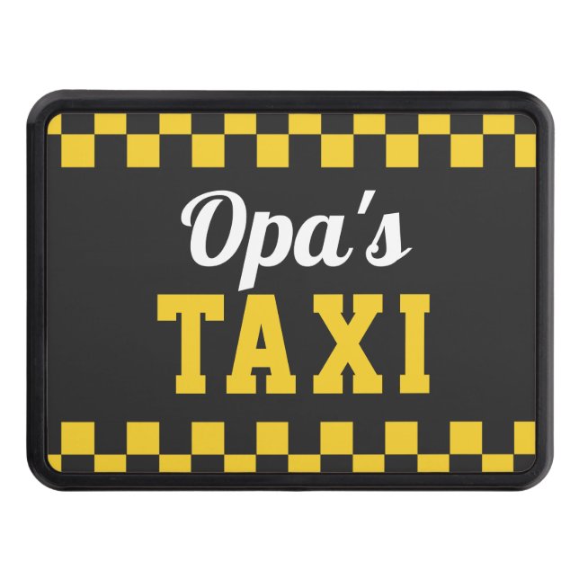 Opa's Taxi | Funny Grandpa Nickname Hitch Cover (Front)