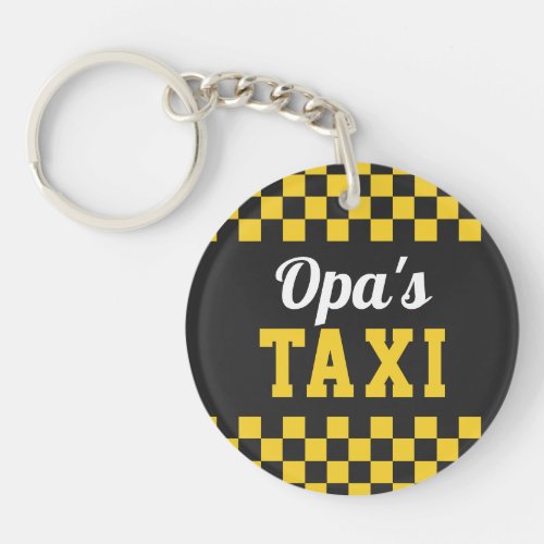 Opas Taxi  Funny Grandpa Nickname Keychain
