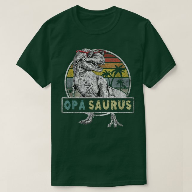 Opasaurus Fathers Day Gift T Re Opa Saurus Men Dad T-Shirt (Design Front)