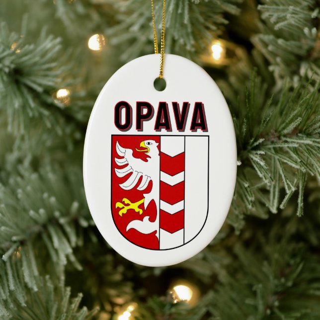 Opava coat of arms, Czech Republic Ceramic Ornament (Tree)