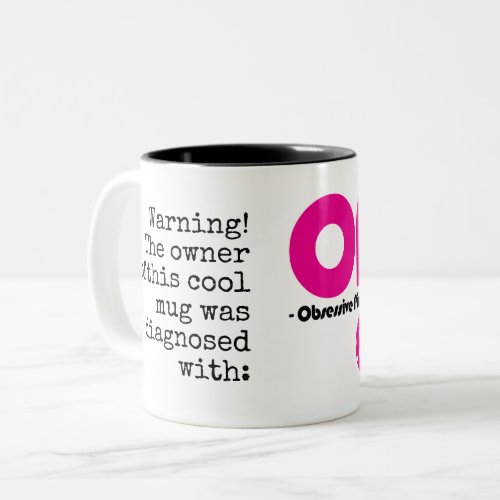 OPD Obsessive Pickleball Disorder customizable Two_Tone Coffee Mug