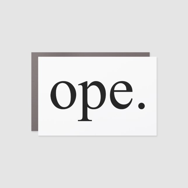 Ope Car Magnet (Front)