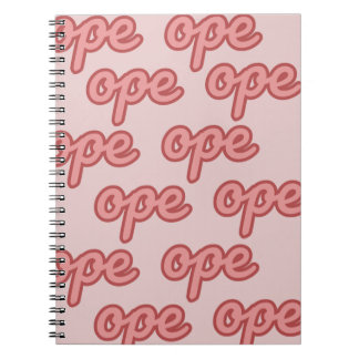 Ope Midwestern Funny Coral Notebook