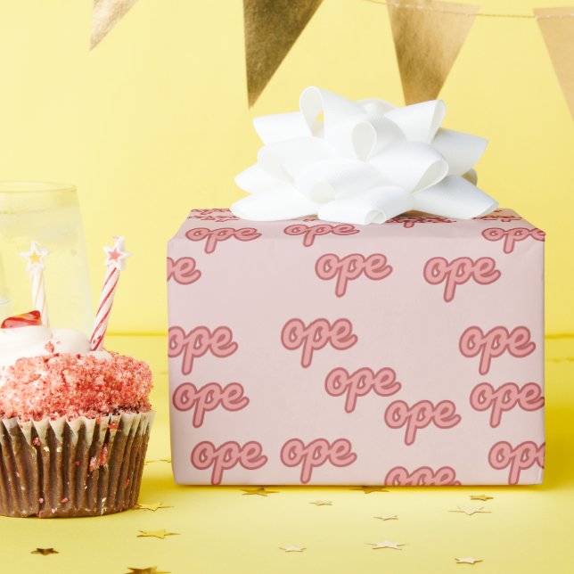 Ope Midwestern Funny Quote Wrapping Paper (Birthday Party)