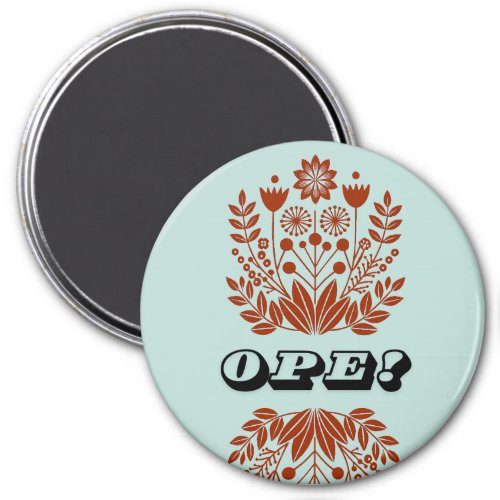 Ope Scandinavian Rosemaling Magnet