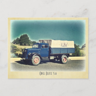 Opel Blitz Postcard