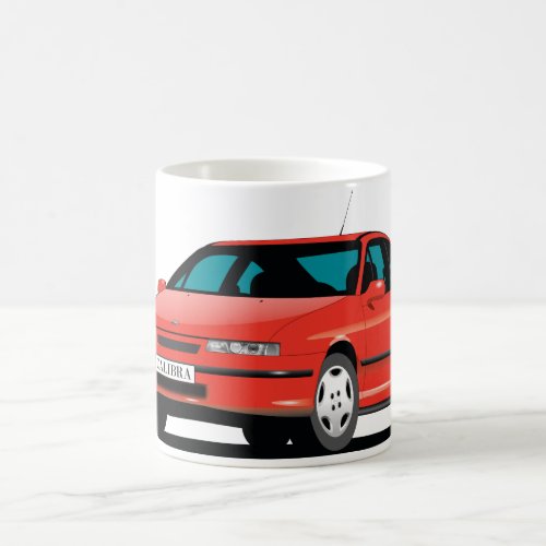Opel Calibra red front Coffee Mug