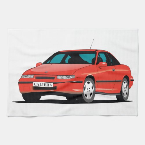 Opel Calibra red front Towel