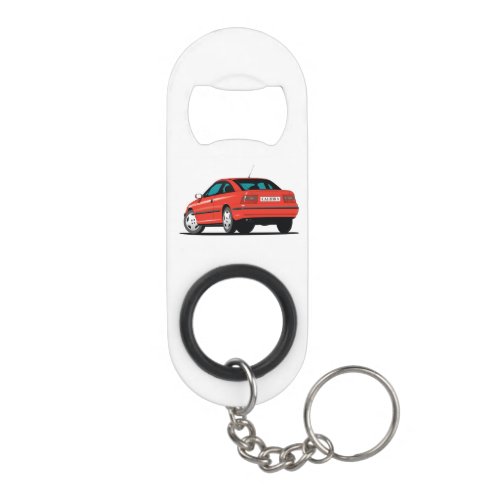 Opel Calibra red Keychain Bottle Opener