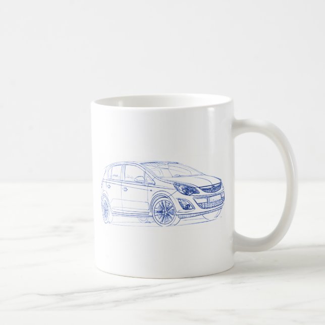 Opel Corsa 2011 Coffee Mug (Right)