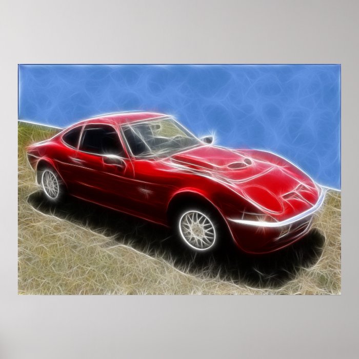 Opel GT Poster