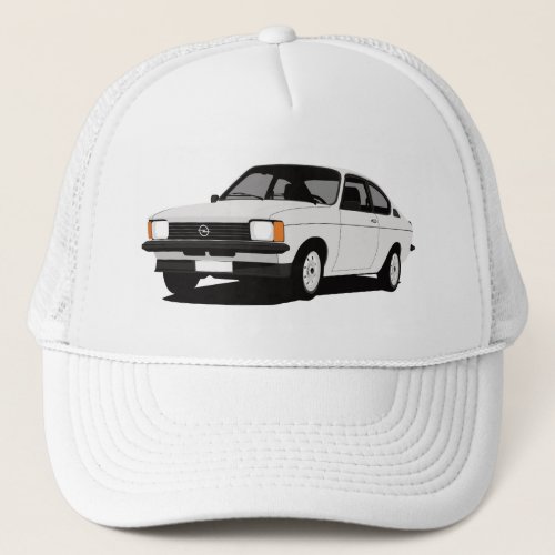 Opel Kadett C Coup white Trucker Hat