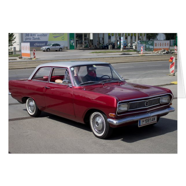 Opel Rekord 1900 Cards (Front Horizontal)