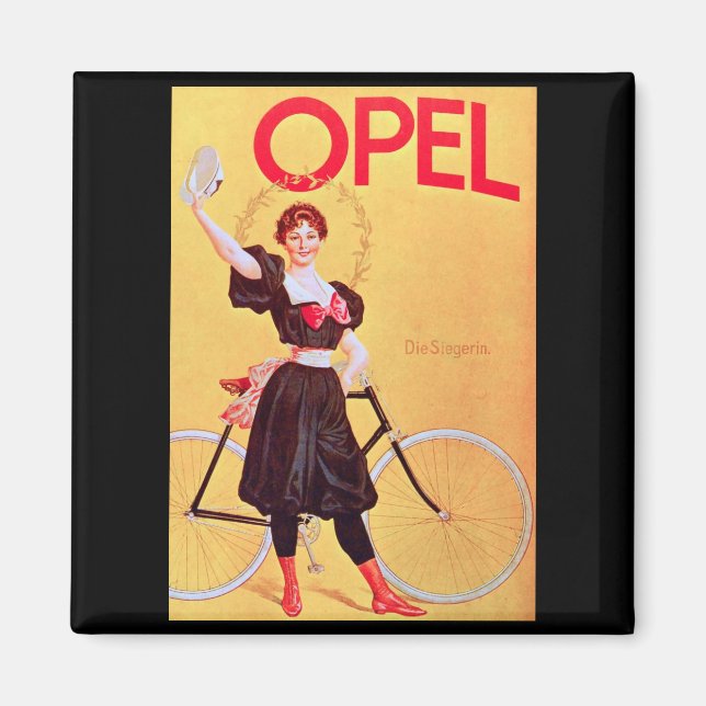 Opel - Vintage Bicycle Poster Art ( 1900 ) Magnet (Front)