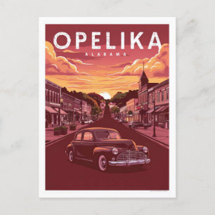 Opelika, Alabama  Postcard