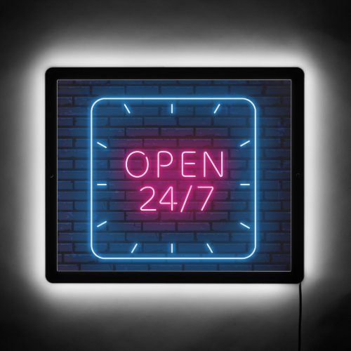 Open 247 LED sign