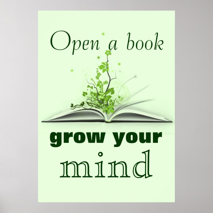 Open A Book Poster