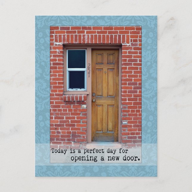 Open A New Door door photograph Postcard (Front)