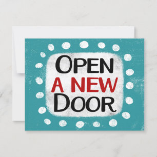 Open A New Door Greeting Card