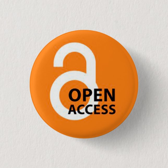 Open Access Badge Pinback Button (Front)