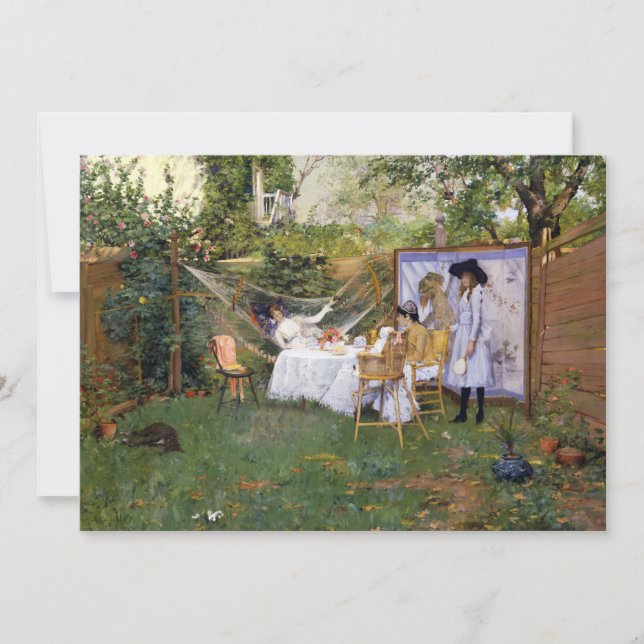 Open Air Breakfast | William Merritt Chase (Front)