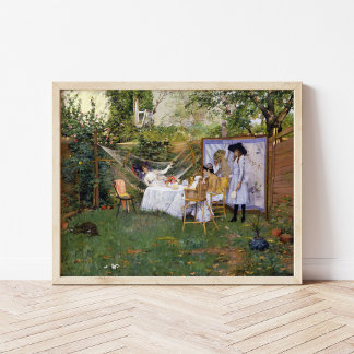 Open Air Breakfast | William Merritt Chase Poster