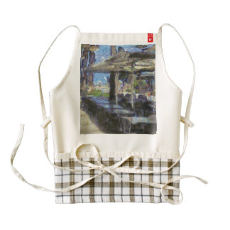 Open air cafe zazzle HEART apron