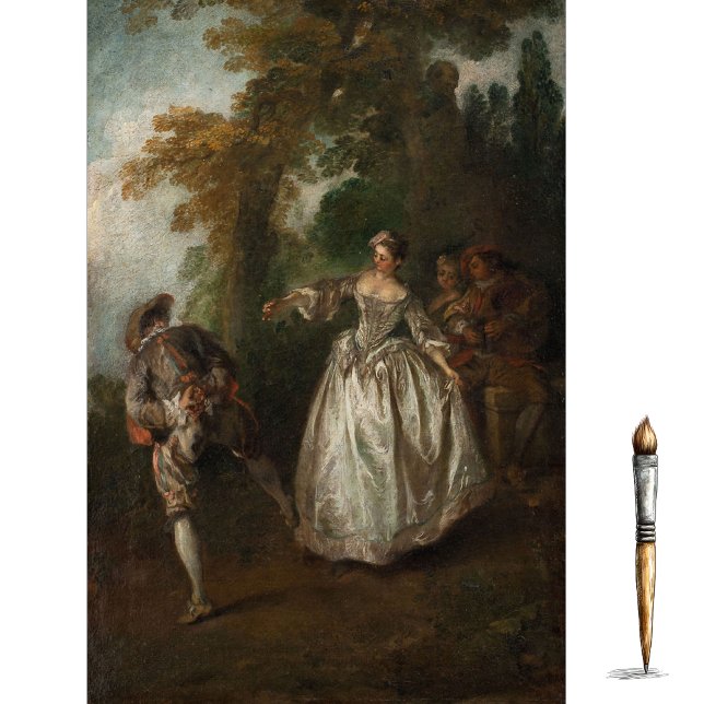 Open Air Dance by Nicolas Lancret Tissue Paper (Creator Uploaded)